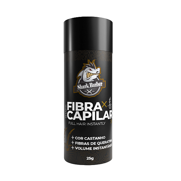 Shark Barber Fibra Capilar Castanho 25g