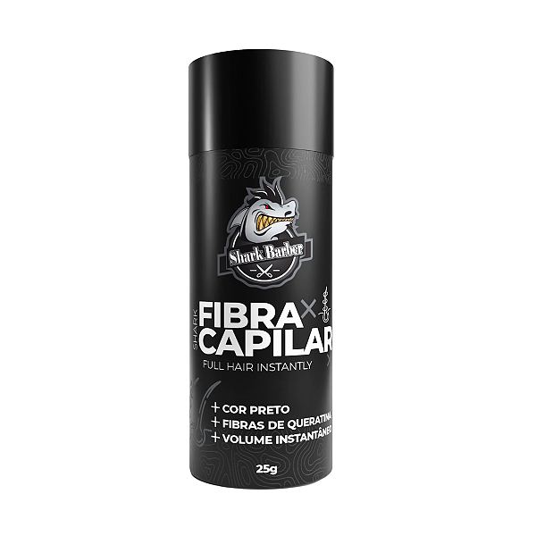 Shark Barber Fibra Capilar Preto 25g