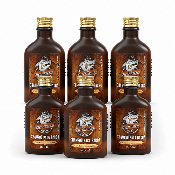 Shampoo Para Barba 240mL - 6 Unidades