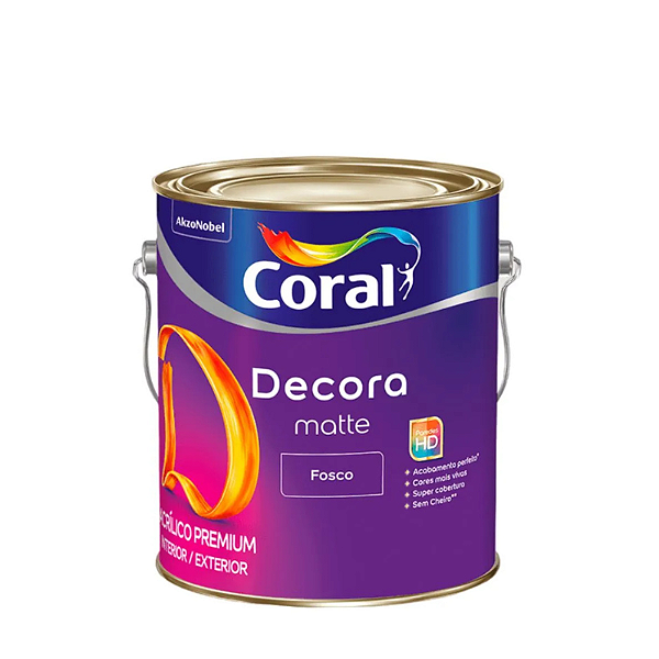 Tinta Decora Fosco Branco Gelo Coral
