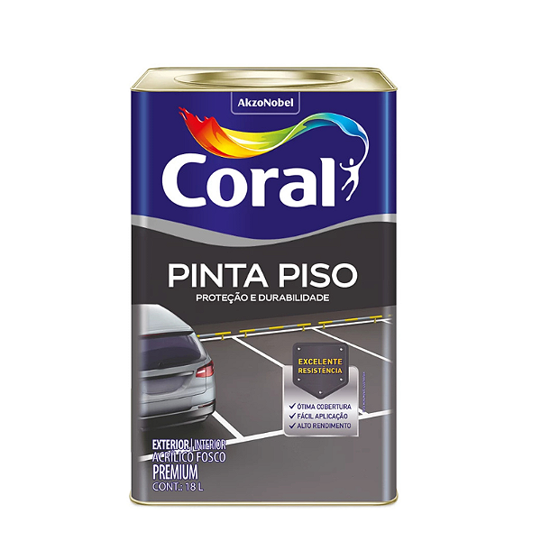 Pinta Piso Premium Cinza Médio Coral