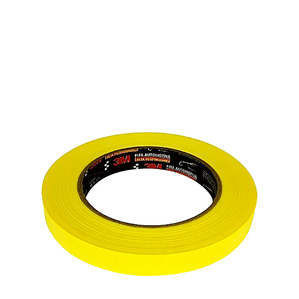 Fita Crepe Amarela Automotiva 18mmx40m 3M