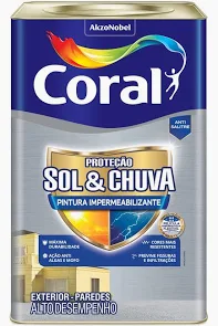 ACRIL. PROTECAO SOL E CHUVA IMPERM. BRANCO 18L CORAL