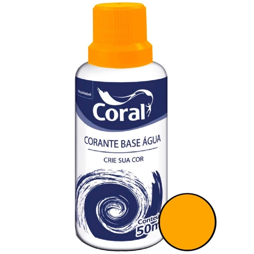 CORANTE AMARELO 50ML CORAL
