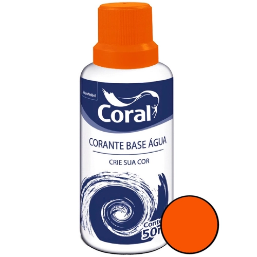 CORANTE LARANJA 50ML CORAL