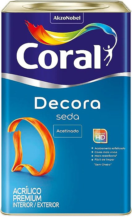 TINTA DECORA SEDA BRANCO 18L - CORAL