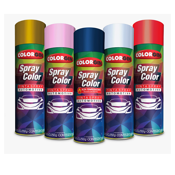 Spray Automotivo Colorgin Cores Metálicas