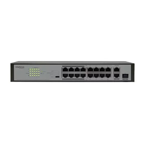 Switch 16 Portas 10/100 Poe + 2 Gigabit + 1 Sfp Sf 1821 Poe