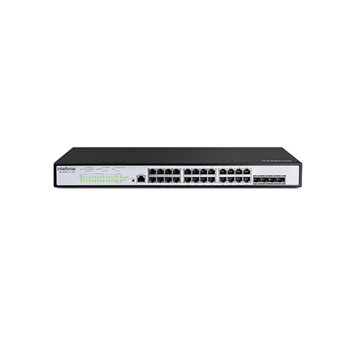 Switch 24 Portas 10/100/1000 4 Sfp Sg 2404d Poe Max L2+ Skd