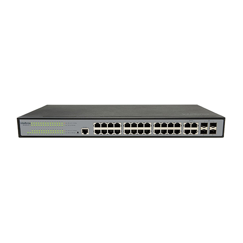 Switch 24 Portas 10/100/1000 + 4 Sfp Sg 2404d Mr L2+ Skd