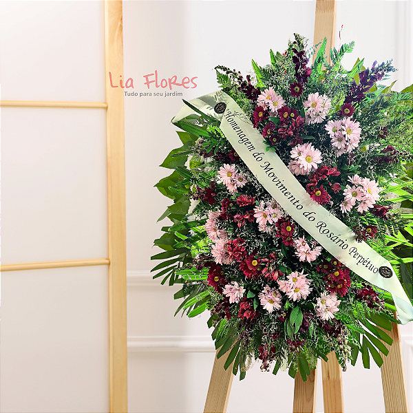 Coroa Fúnebre com Margaridas