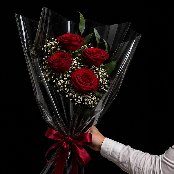 Buquê Quarteto de Rosas
