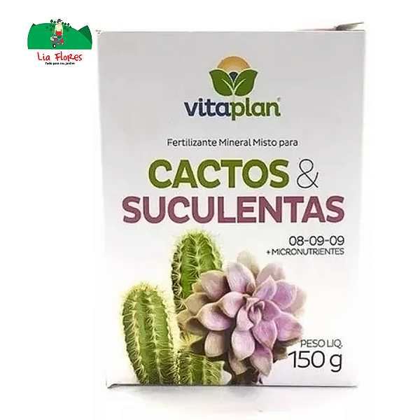 Cactos e Suculentas 150g Fertilizante Vitaplan