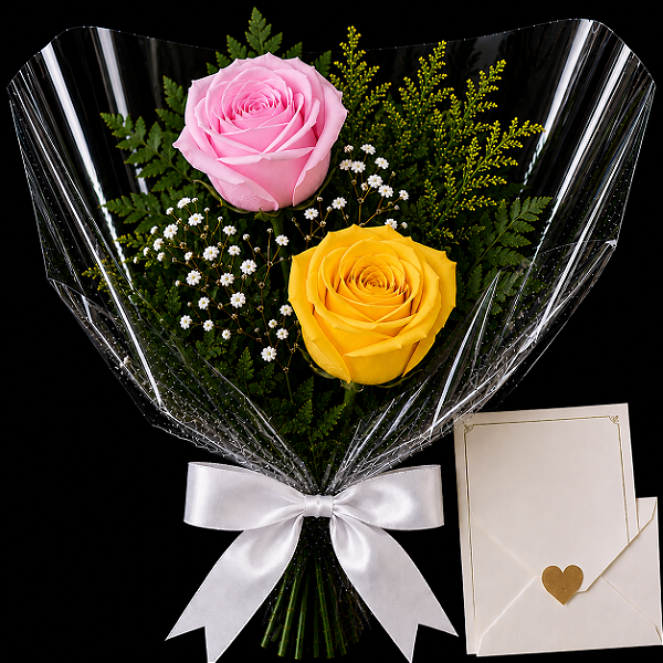 Buque Dueto das Rosas em cores
