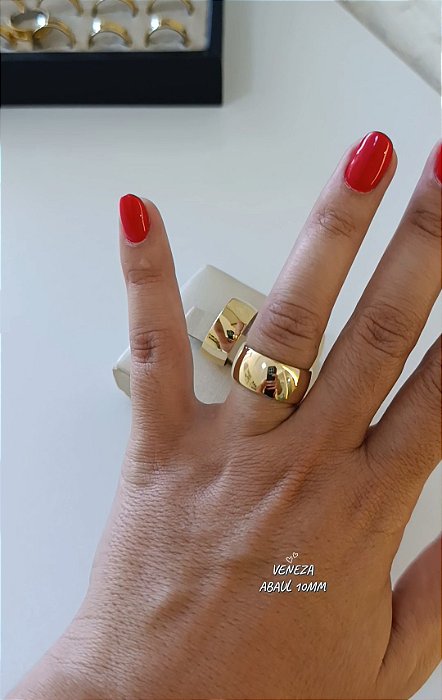 Par de Alianças Abauladas 10mm