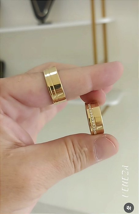 Par de Alianças 8mm Elegance