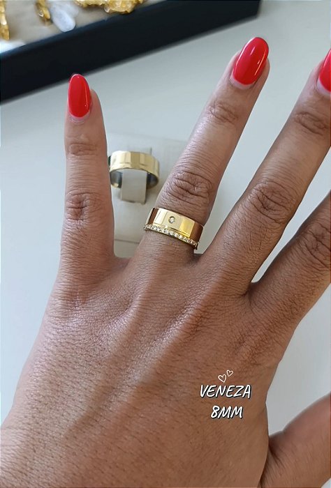 Par de Alianças 16 Pedras