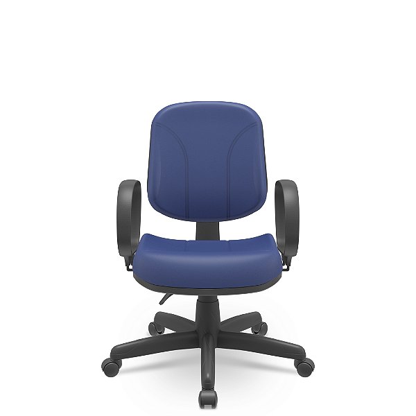 CADEIRA OPERATIVA DIRETOR AZUL E PRETA - PLAXMETAL