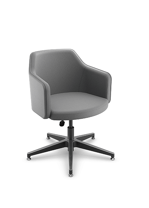 POLTRONA REUNIÃO CAVALETTI DUO -BASE TWIN COM SAPATAS