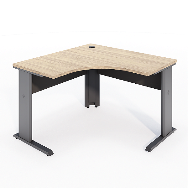 MESA ANGULAR PÉ METÁLICO LIGHT ESQUERDO - STAFF GEBB WORK
