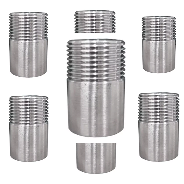 Ponta De Rosca 1/2 Bsp Inox 304 (kit Com 07 Pçs)