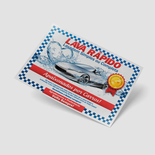 Tapete Automotivo Personalizado 29x42cm Sulfite 90g Colorido