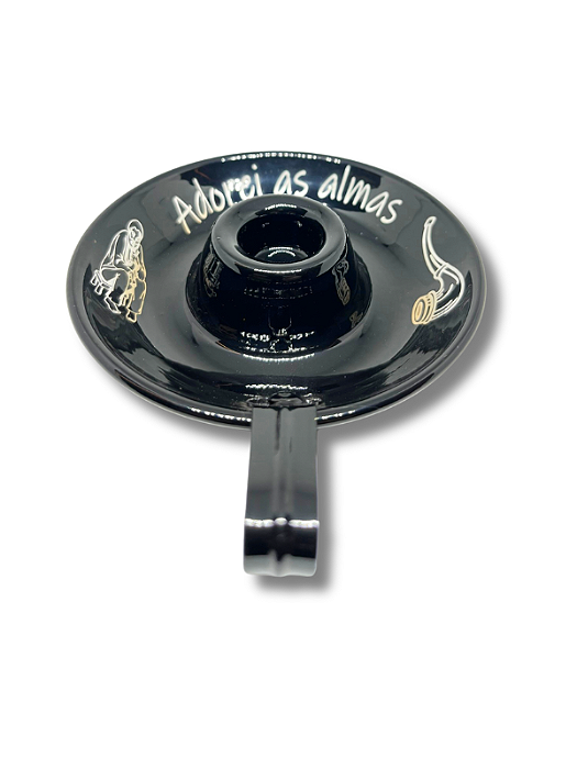 Castiçal de Vela Palito - Preto Velho