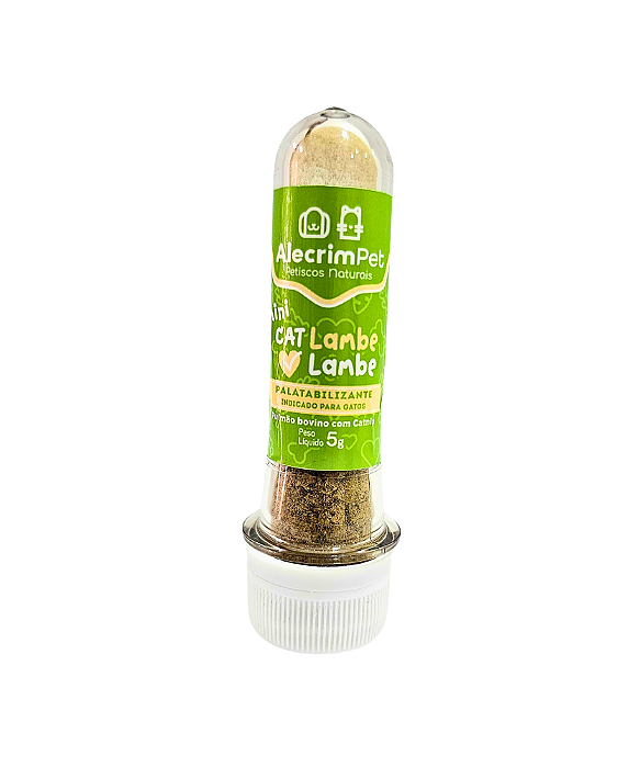 Mini Cat Lambe-Lambe - Pulmão Bovino com Catnip 5g - Alecrim Pet