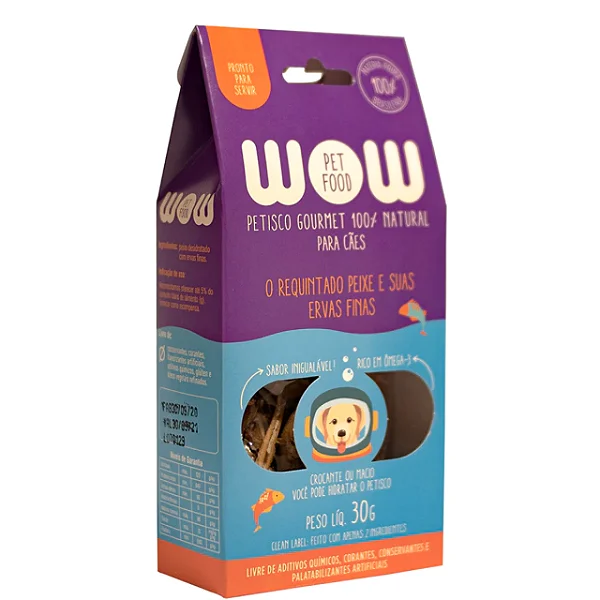 Petisco Natural Gourmet para Cães Peixe e Ervas Finas