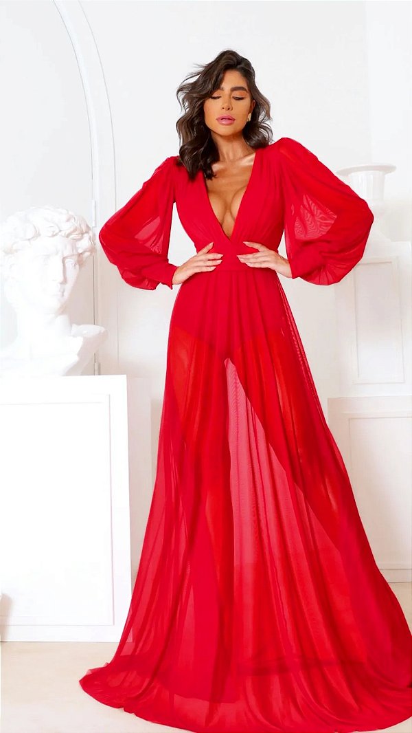 Vestido Monalisa Vermelho