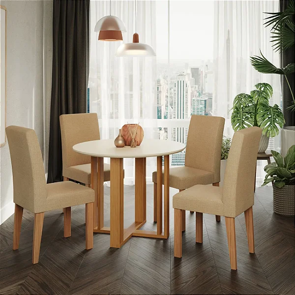 Conjunto Sala de Jantar Flora 1,10m