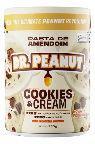 Pasta de amendoim dr penault cookies and cream 250 gramas
