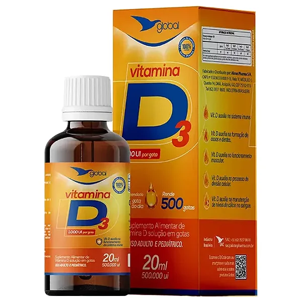 VITAMINA D3 GOTAS GLOBAL 20ml