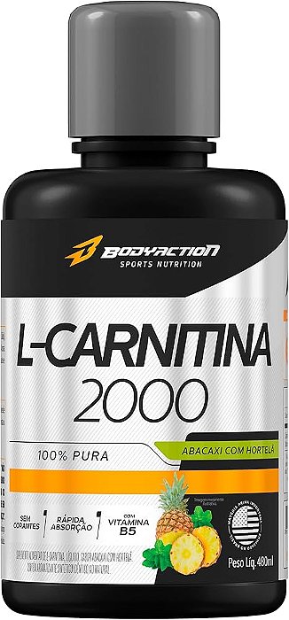 L - Carnitina bodyaction abacaxi com hortelã