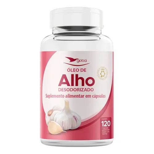 Cápsulas de óleo de alho global - 120 cápsulas