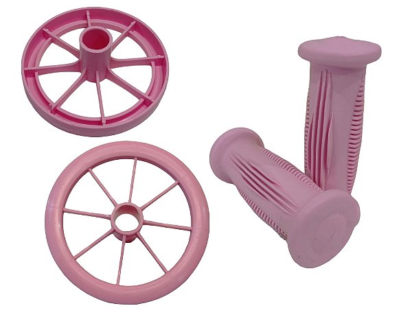 Kit Manopla Mais Rodinha Avulsa P/ Bicicleta Aro 12 Nathor