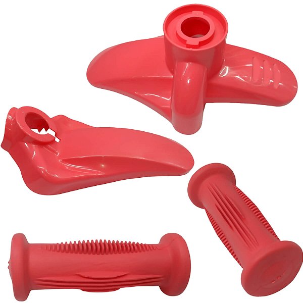 Kit Paralamas Mais Manoplas Para Bicicletas Do Aro 12 Nathor