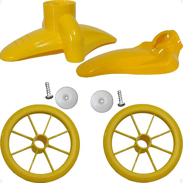 Kit de Rodinha Avulsa Para Suporte Lateral Paralamas Nathor