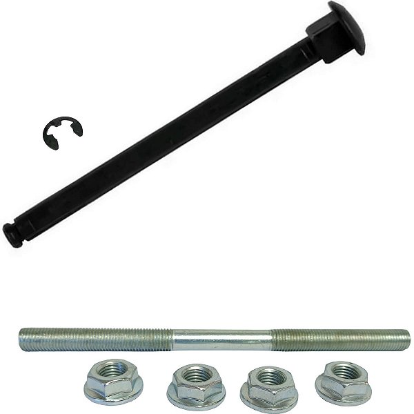 Kit De Eixo Dianteiro e Traseiro P/Bicicletas  Aro 12 Nathor
