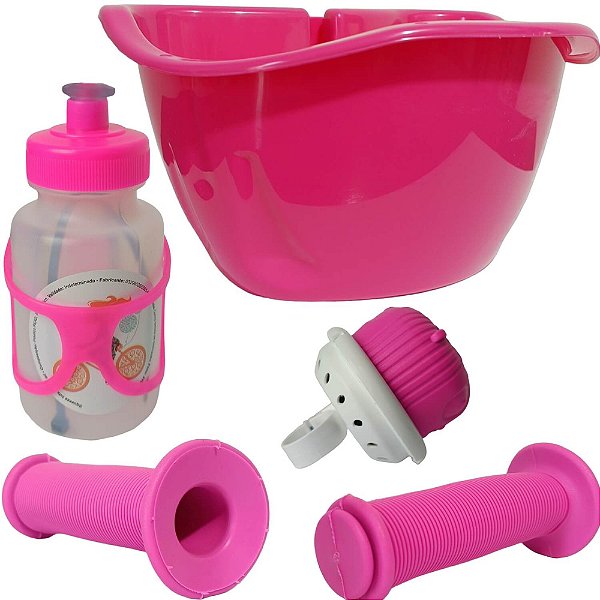Cesta Garrafinha Buzina Punho P Bicicleta Do Aro 16 Nathor