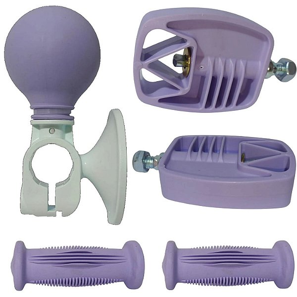 Manopla Mais Pedal E Buzina Para Bicicleta Do ar 12 Nathor