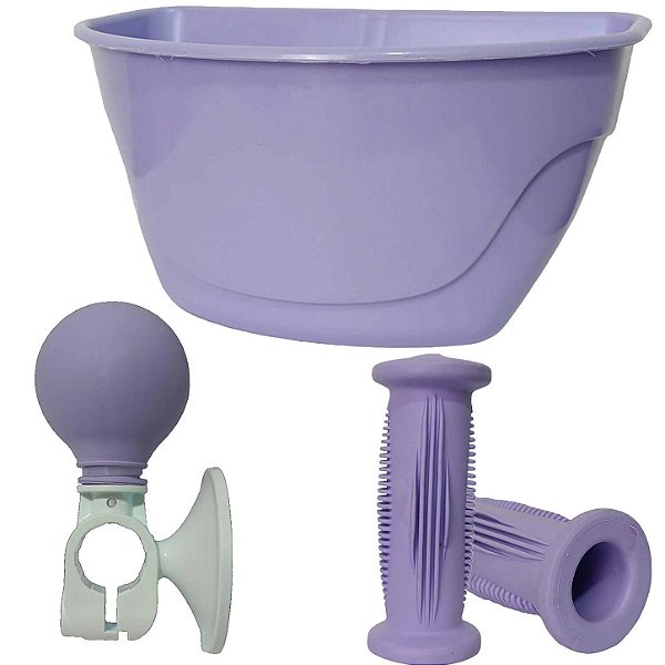 Kit Cestinha Buzina e Punho Para Ticiclos Nathor Cesta Campainha
