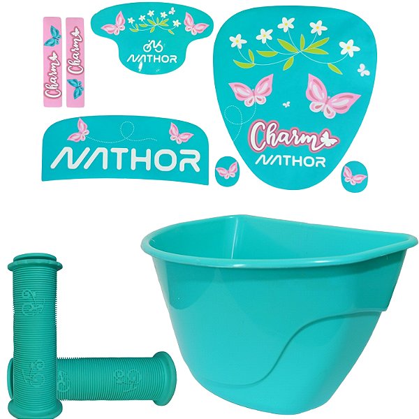 Kit Cestinha Adesivo Punho Para Ticiclo Nathor COR:ROSA1