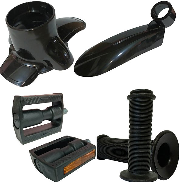 Jogo de Para-Lamas aro 14 Pedal e Punho Para Bicicletas Nathor
