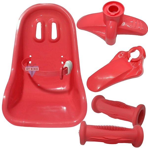 Kit Infantil Cadeirinha(NÃO ACOMPANHA SUPORTE DE FIXAÇÃO) Punho Para-lamas Para bicicleta do aro 12 NATHOR