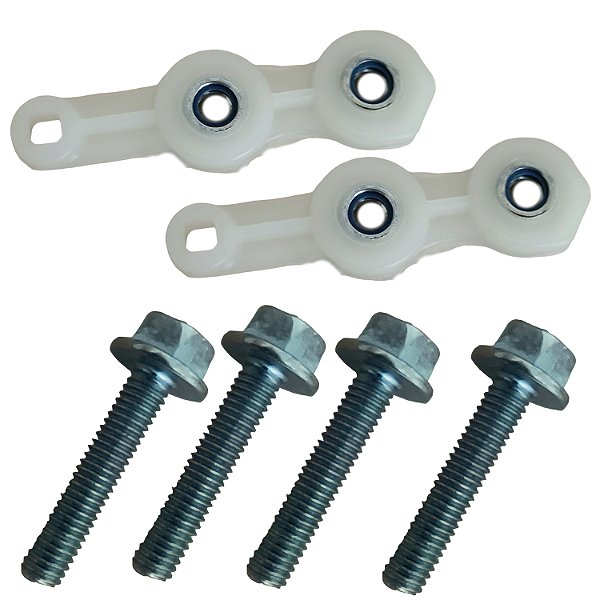 kIT 4 PARAFUSOS E 2 SUPORTE DAS PORCA PARA RODINHA LATERAL