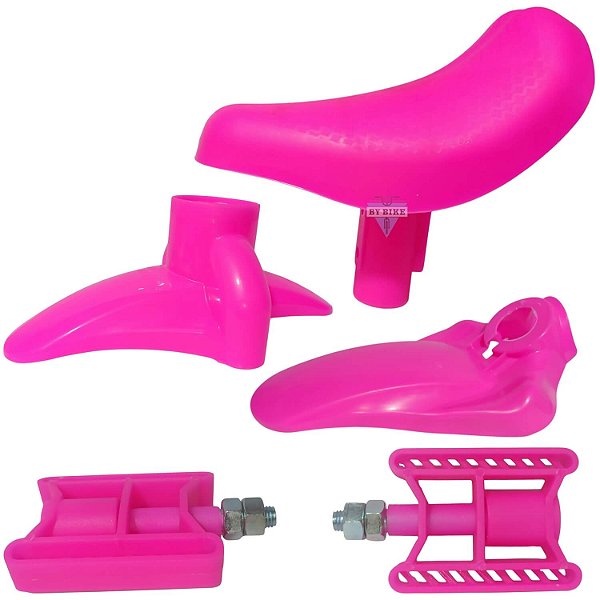 Kit Selim Para Lama e Pedal Para Bicicleta do Aro 12 Infantil