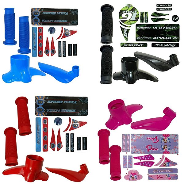 Pack Para -Lama Adesivo e punho Bicicleta aro 16 Nathor