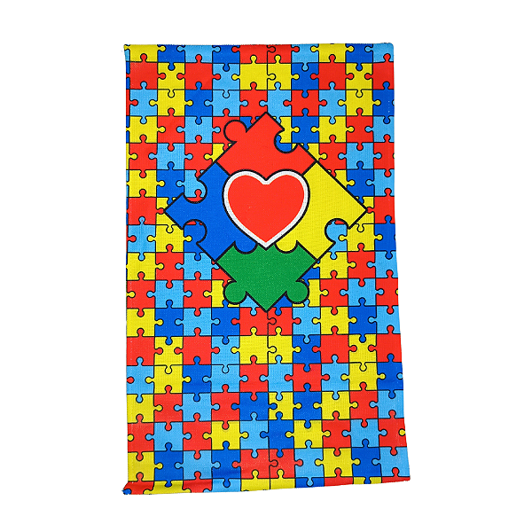 Toalha de Mão Autismo Toalhinha de Rosto Estampada Autismo Autista