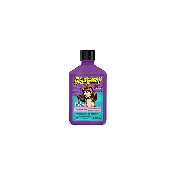 Condicionador para cabelo Pinapow 280Ml Liso Responsa